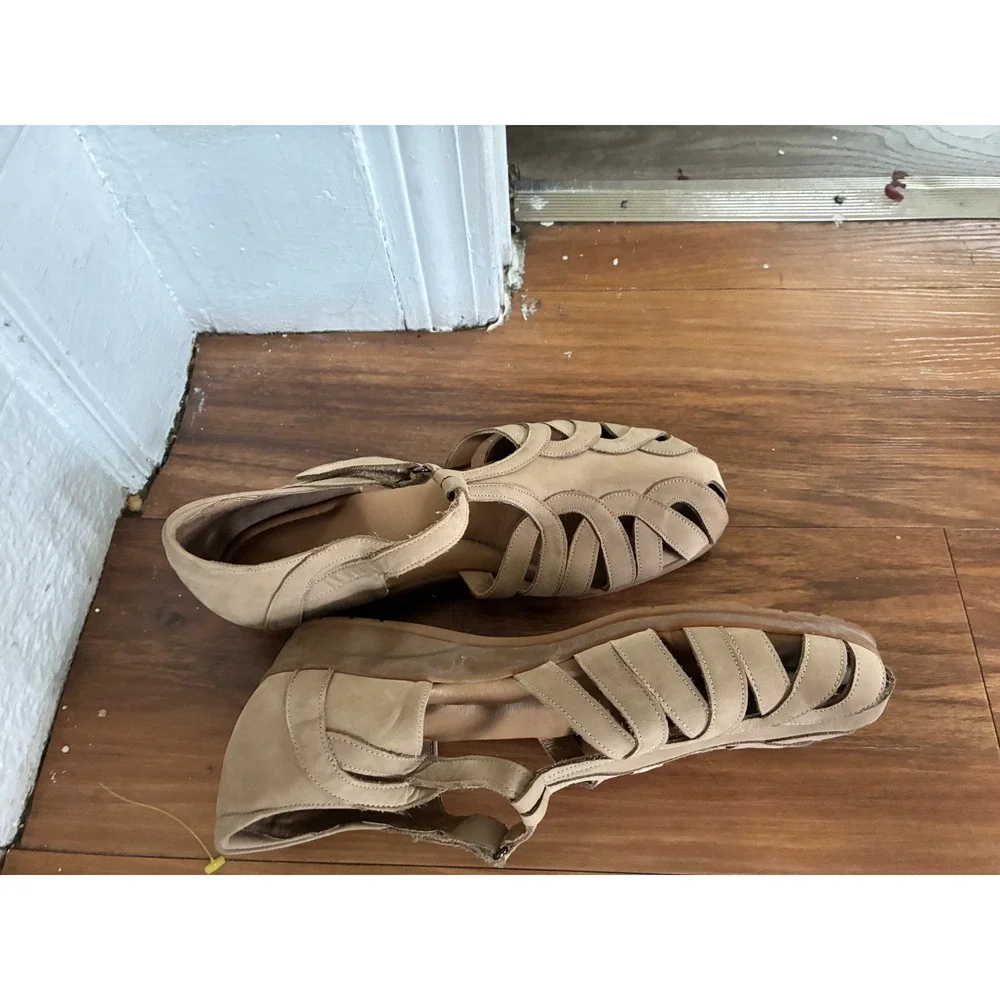 BeautiFeel Sandal Fisherman Beige Nude Leather Comfort EU 42 / US 10.5 - 11